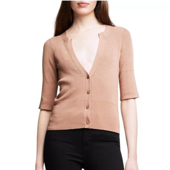Carrie Short Sleeve Cardigan Size L - Picture 1 of 10